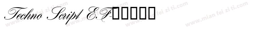 Techno Script EF字体转换